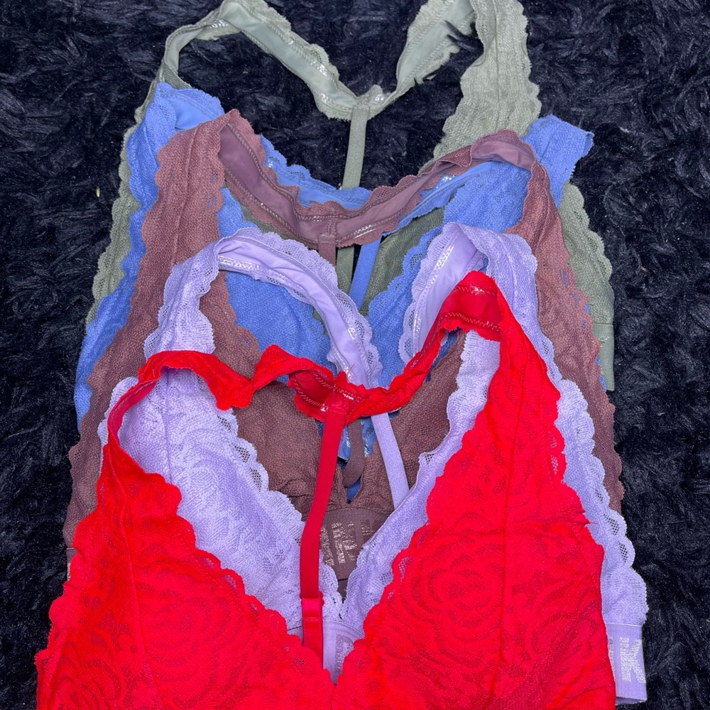 5 PINK Medium Bralettes
